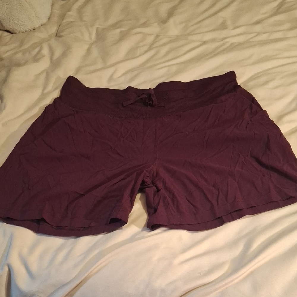Tuff Athletics Plum Purple Nylon Shorts